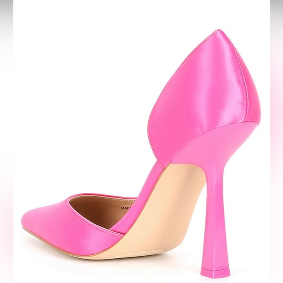 Steve Madden Pink Special Occasion Satin Block Heel Size 10 - Picture 4 of 10